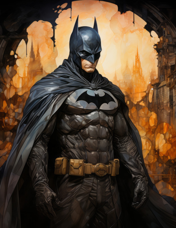 «Batman 11″ 8.5″ x 11» Fine Art Print Limited to Only 20 Hand-Numbered Copies