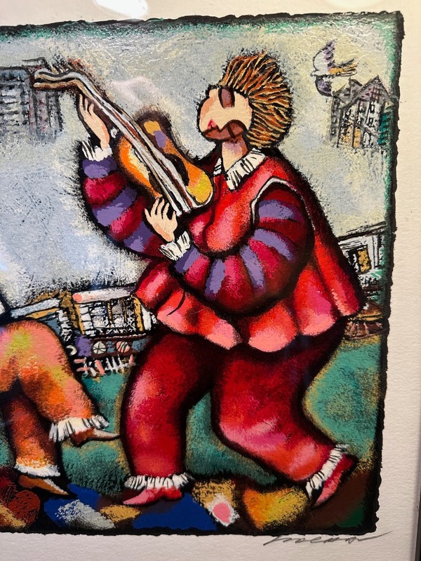 Michael Kachan "The Duet" Signed EA LE Serigraph Art Print Framed 39/50 w/COA gallery