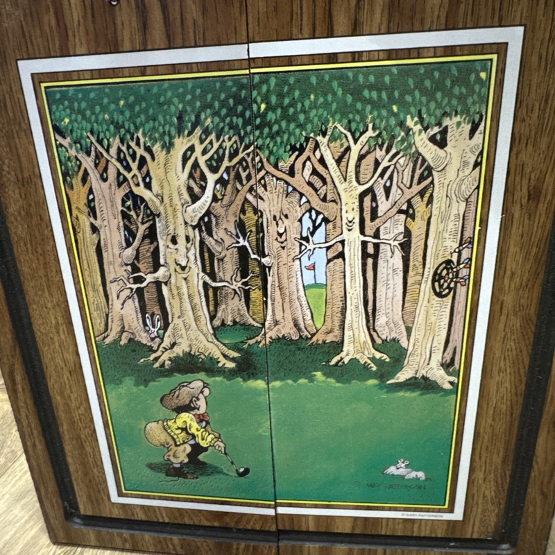 Vintage Dart Board Antique Print Trough The Trees. Good Condition. gallery