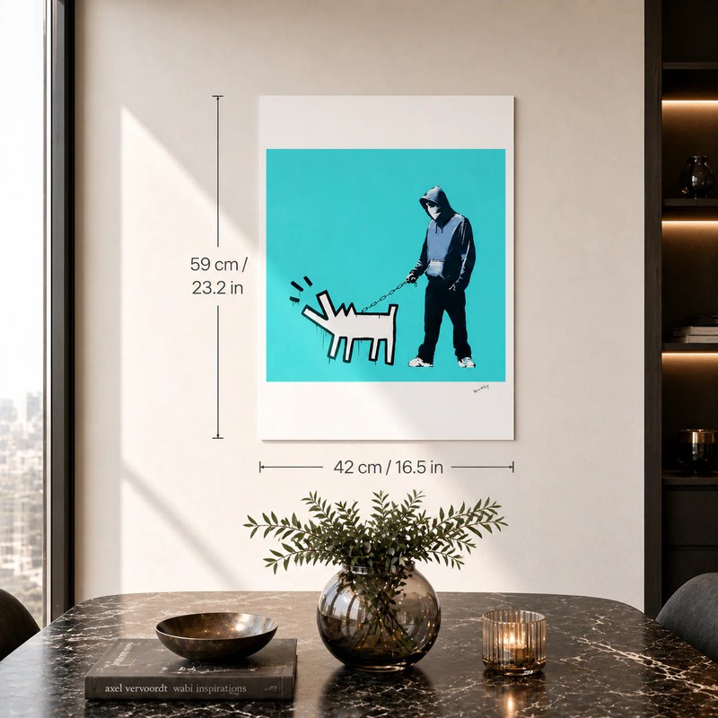 Banksy Barking Dog Lithograph on Arches 300gsm 16.5x23in (42x59 cm) gallery