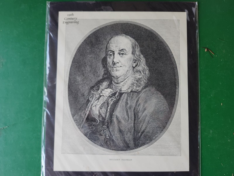 Benjamin Franklin 8″ x 12″ Portrait by R. J. Tietze (CK 1)