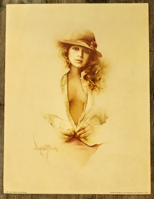 10/06 Vtg 1978 Sara Moon Lady Series #2016 Gina, Red Baron Art Publishing