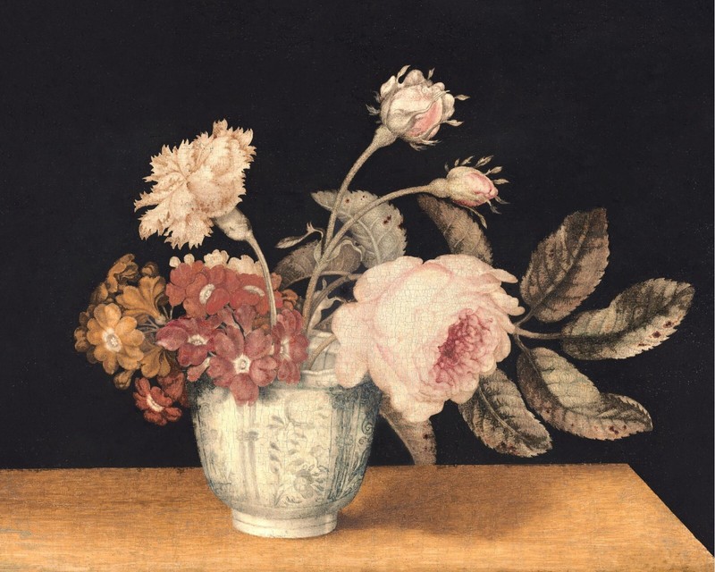 1600s Still life with Flowers Painting Giclee Print on Fine Art Paper