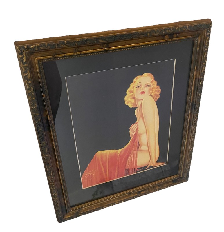 Vintage Art Deco Nouveau Pin Up – Framed Broadway Art – Billy DeVorss – Risque