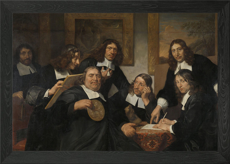 The governors of the guild Framed Wall Art Poster Canvas Print Picture