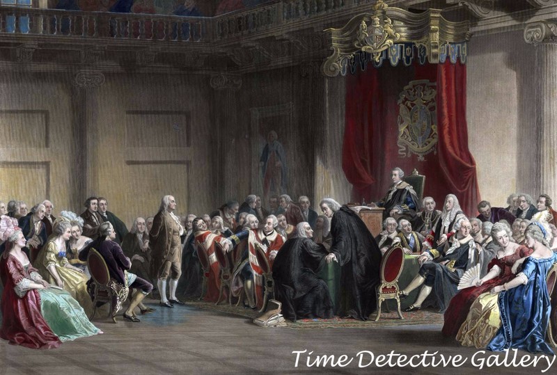 Benjamin Franklin Before the Lord’s Council, London – 1774 – Historic Art Print