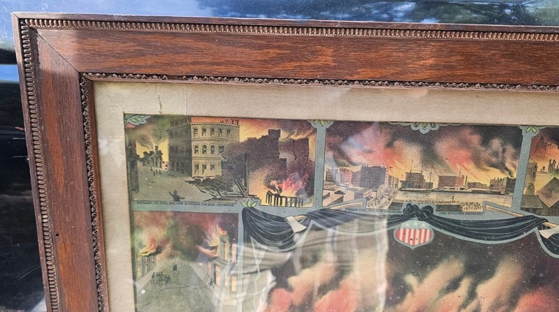 America's Great Fires 1905 Framed Lithograph gallery