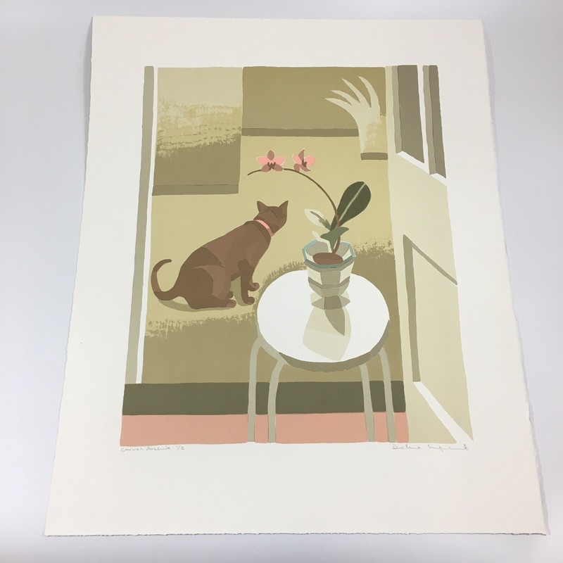 Debbie Urquhart Curwen Archive 1/2 Signed Colour Print Cat 67cm X 54.5cm