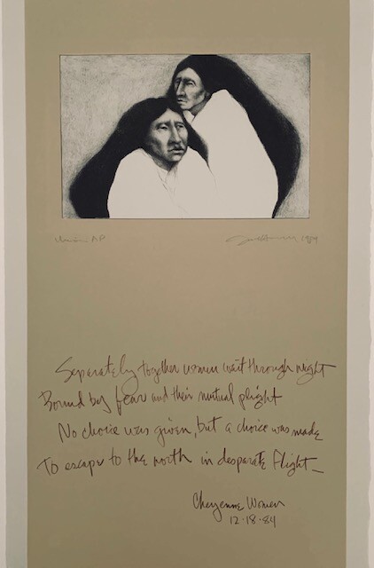 Frank Howell Lithograph «Union, 1984» Signed and Numbered