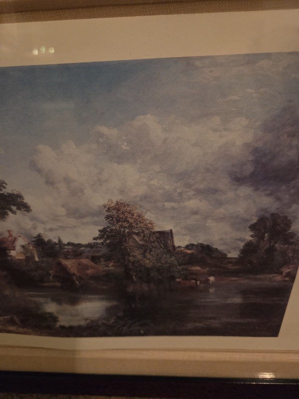 English Country Landscape Art Print Framed Cottage River Scene Traditional Décor gallery