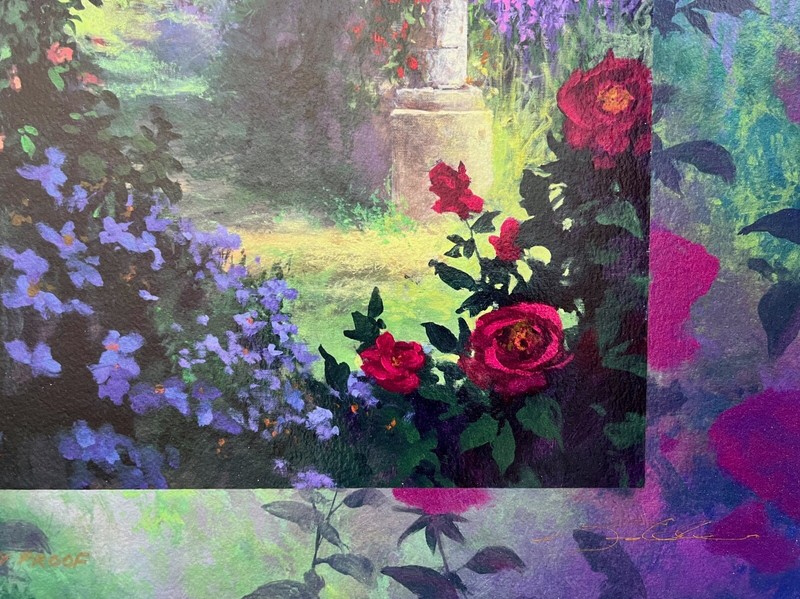 James Coleman ROSE GARDEN Hand Signed Limited Edition Serigraph Art gallery