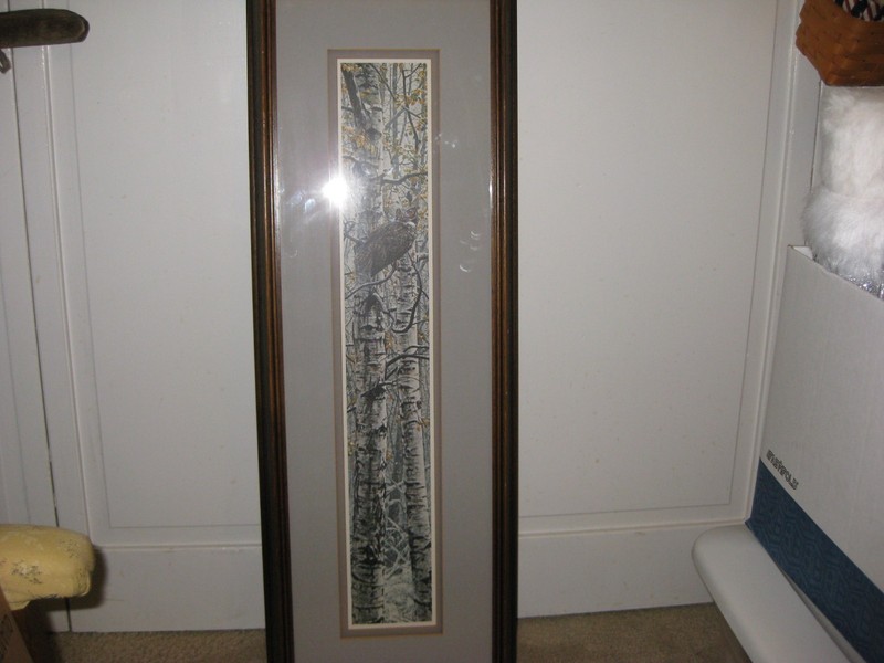 Rod Frederick Great Horned Owl Print 1221/1250 1986 Prof. Framed & Matted