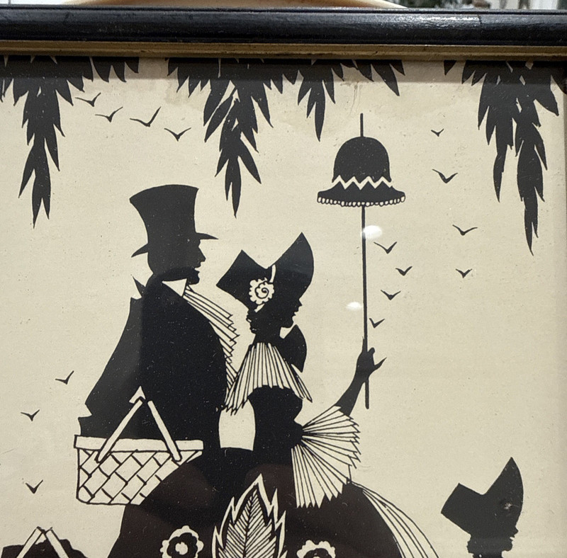 Buckbee Brehm Co. Sunday Afternoon Silhouette Family Outing 8 3/4"x 6 1/2" gallery