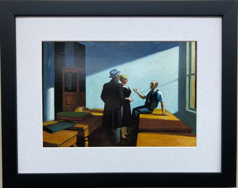 Edward Hopper «Conference at Night 1949» Newly CUSTOM FRAMED Art Americana