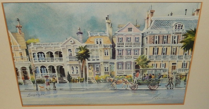 ED EMERSON «ON SOUTH BATTERY» HAND SIGNED IN PENCIL LITHOGRAPH