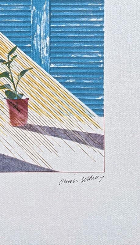 DAVID HOCKNEY - Sun - signed, numbered edition 21/200, 35x50 cm gallery