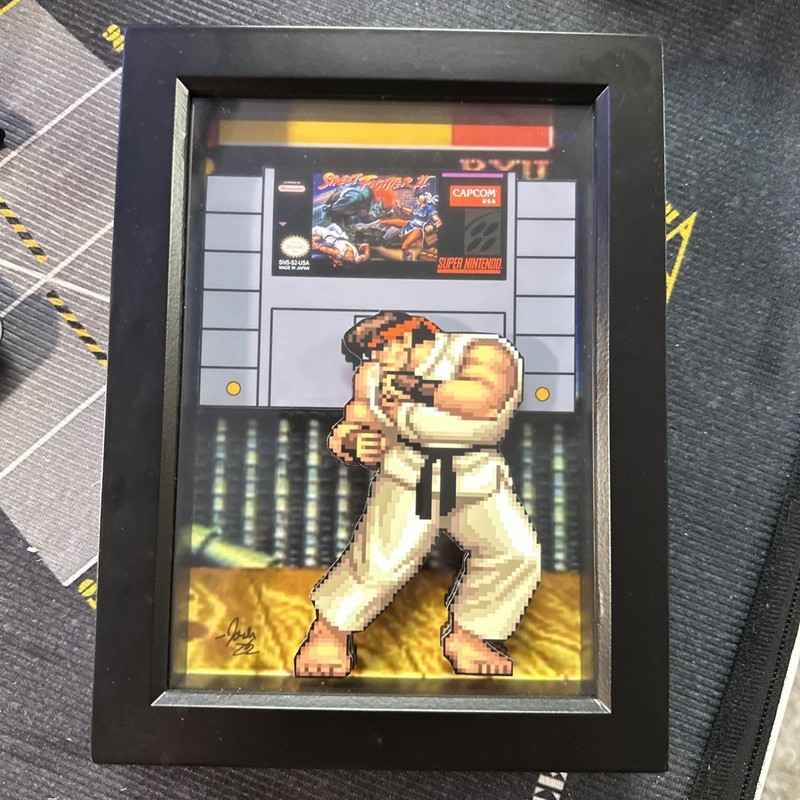Ryu Street Fighter 2 3D Pop Art Super Nintendo Video Game Decor Artwork Print gallery