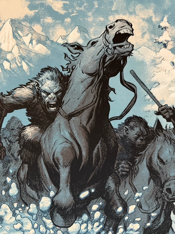 Mondo WAR FOR THE PLANET OF THE APES Eric Powell Screen Print Cesar Poster Art gallery