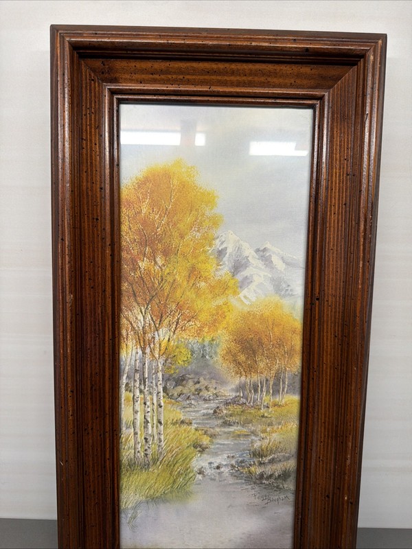 Vintage Peggy Bingham Framed Print Aspen, Mountains Landscape P0 gallery