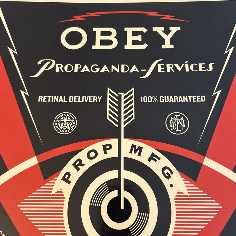 Shepard Fairey / Obey Giant Propaganda Services Eye 2014 Screen Print S/N Signed gallery