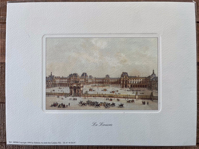 Offset Lithography Prints - lot of 4 - Paris - 1998-1999 - 7" by 9" gallery
