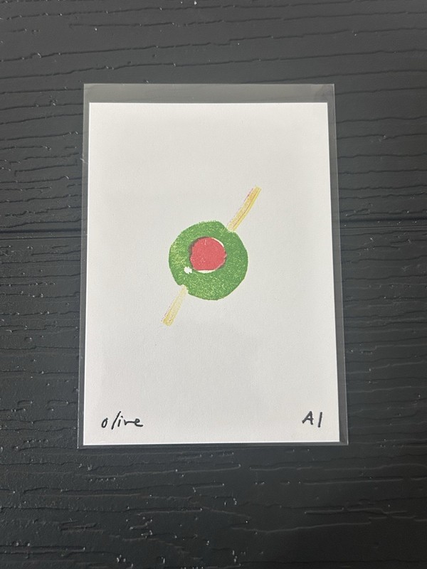 Ana Inciardi Mini Print – “ Olive / Cocktail Olive “ – Free Shipping