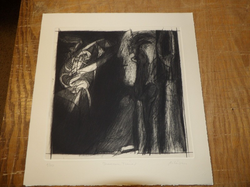 Will Petersen "Dancer Timed" SOFT GROUND ENGRAVING LAKESIDE STUDIO 1983 INTAGLIO gallery