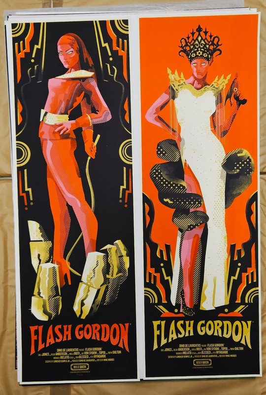 3D – Flash Gordon by We Buy Your Kids – Set of 2 prints – Mondo Print – WYSIWYG