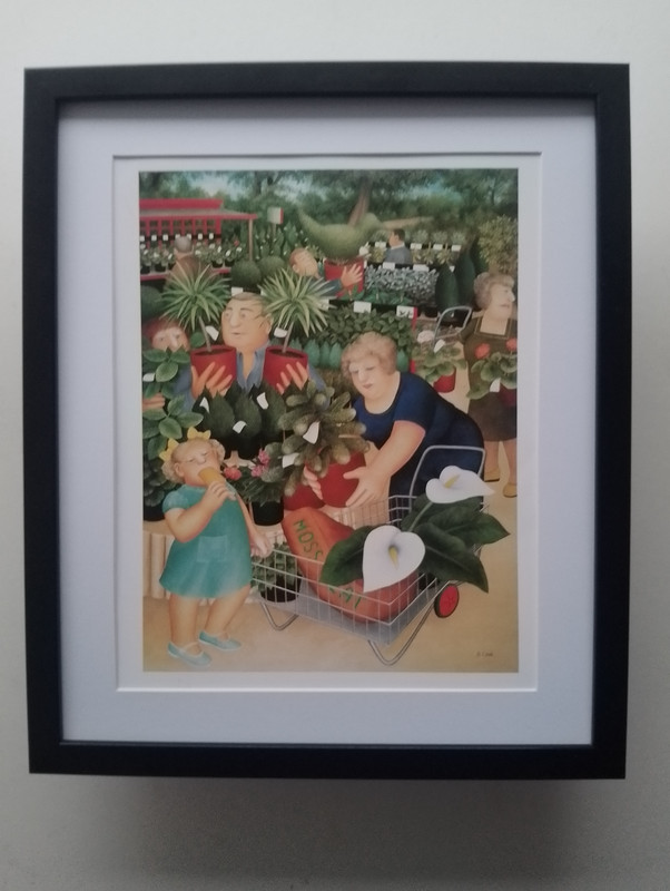 Beryl Cook print ‘The Garden Centre’ FRAMED