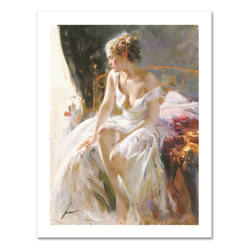 Pino (1939-2010) «Morning Breeze» Hand Signed Canvas Limited Edition Art