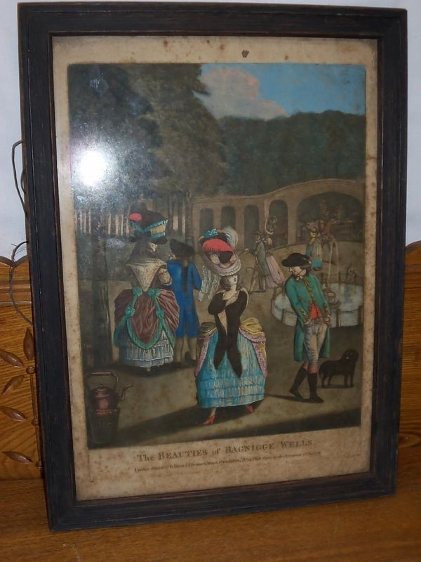 Antique Print – Beauties of Bagnigge Wells 1778 London