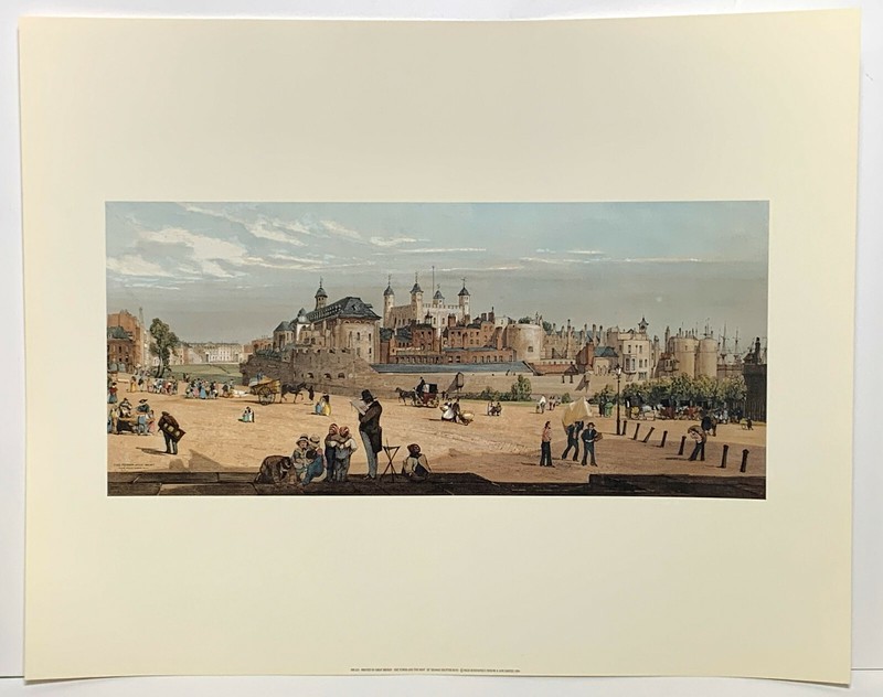 The Tower and the Mint London Reproduction Print by Thomas Shotter Boys