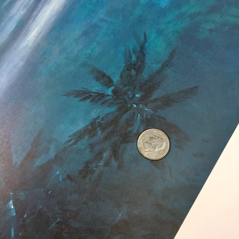 James Coleman Night Fragrance Hand Signed Lithograph 21 / 275 Tropical Waterfall gallery