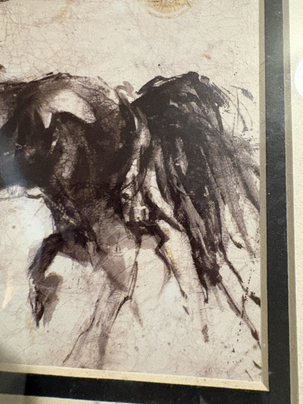 Framed Marta Gottfried Abstract Expressionist Art Print Lepa Zena Dark Horse gallery
