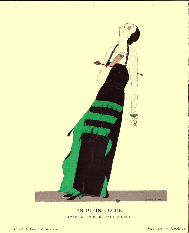 Gazette Du Bon Ton, Pochoir Illustration