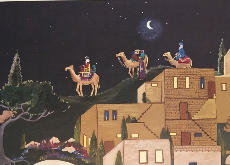OH LITTLE TOWN OF BETHLEHEM by Deneille Moes Folk Art Signed Ltd Ed Lithograph gallery