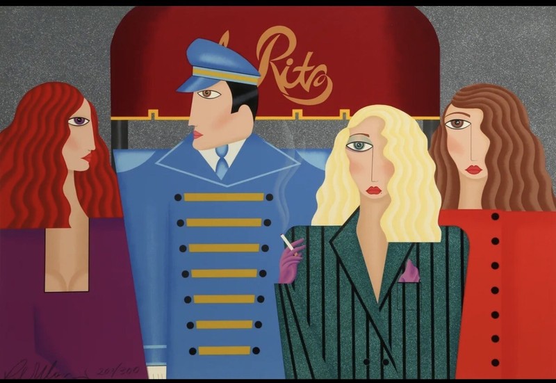 Robin Morris, The Ritz, Screenprint, Signed and Numbered Printers Proof Crayon