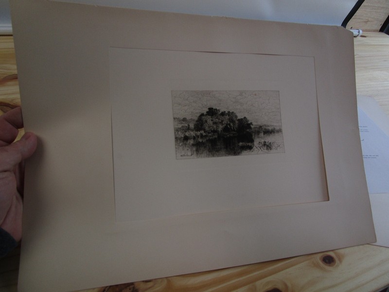 Albert F Bellows Antique Etching Old Mill-Pond at Windsor 218/250 Holland Paper gallery