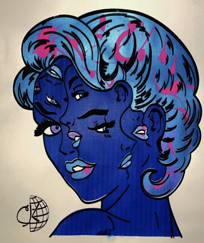 Coby Katz 1 Of 1 Rare Art 2020 Roy Lichtenstein Style Artist. Fast Ship