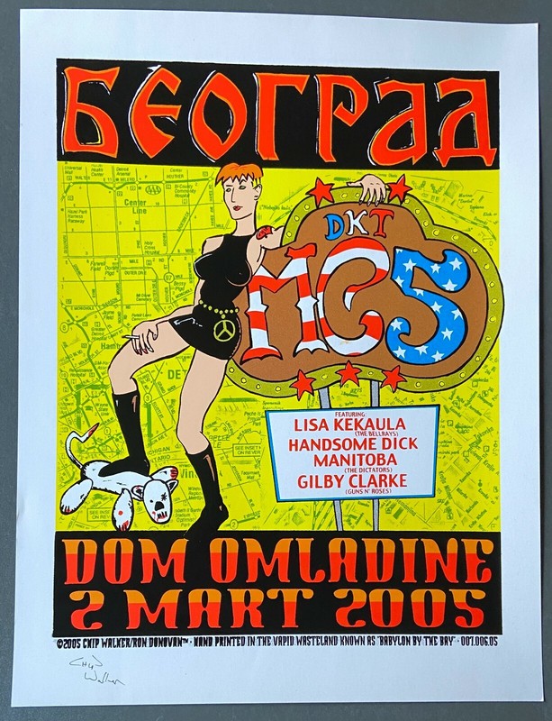 DKT-MC5: Belgrade, 2005 Poster Signed by Ron Donovan and Chip Walker