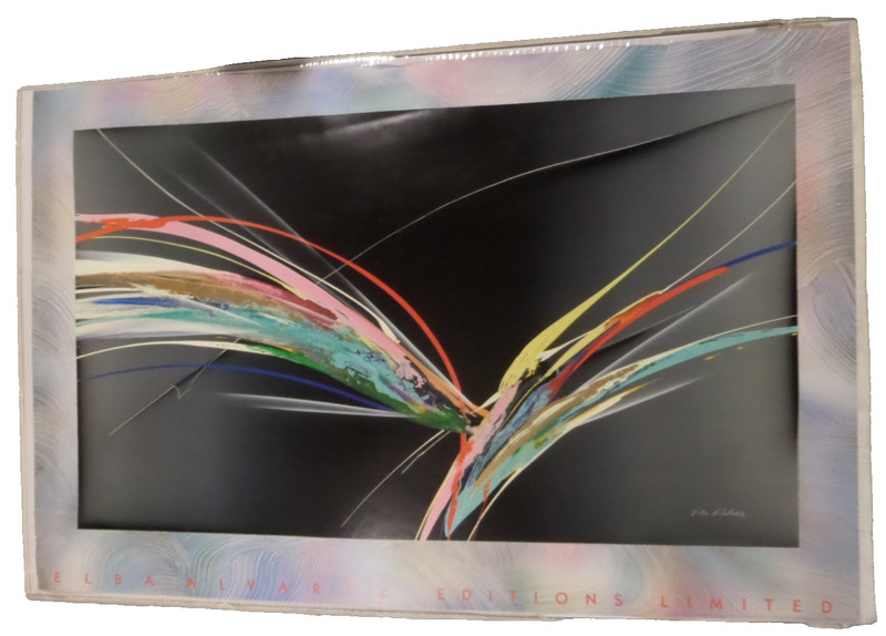 Vintage 38x58 Poster Print Elba Alvarez 1989 Izo Editions Limited Galleries