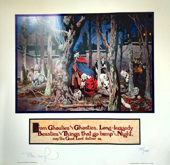 1990 Ode To A Scottish Prayer Signed Bernie Wrightson Ltd Ed 195/450