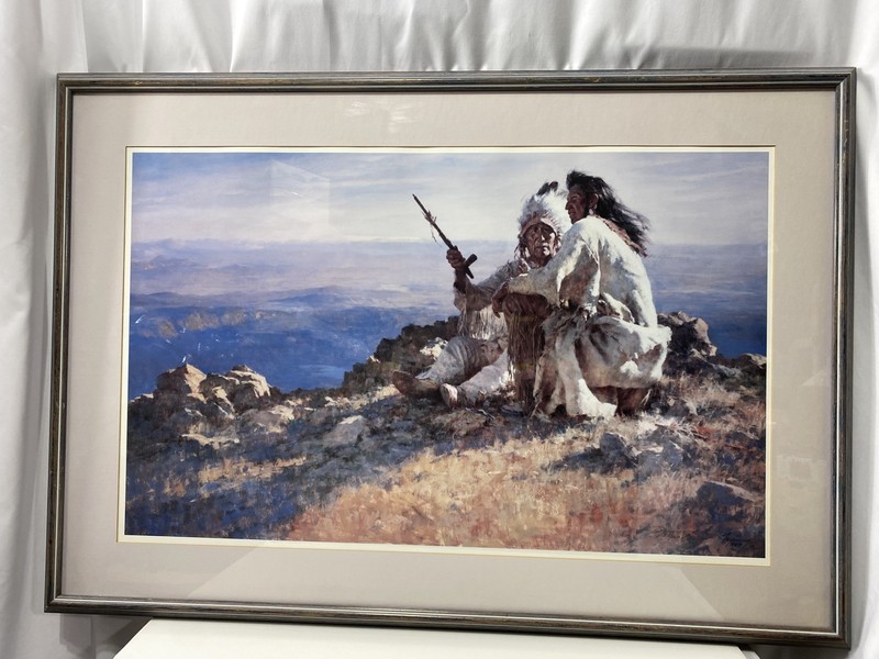 Howard Terpning Telling of the Legends Native American Art Print Signed