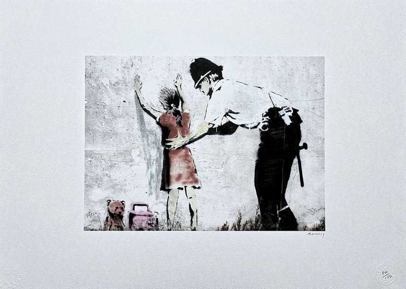 BANKSY – Stop and Search – numbered edition 84/150, 70×50 cm (27,6×19,7 in)