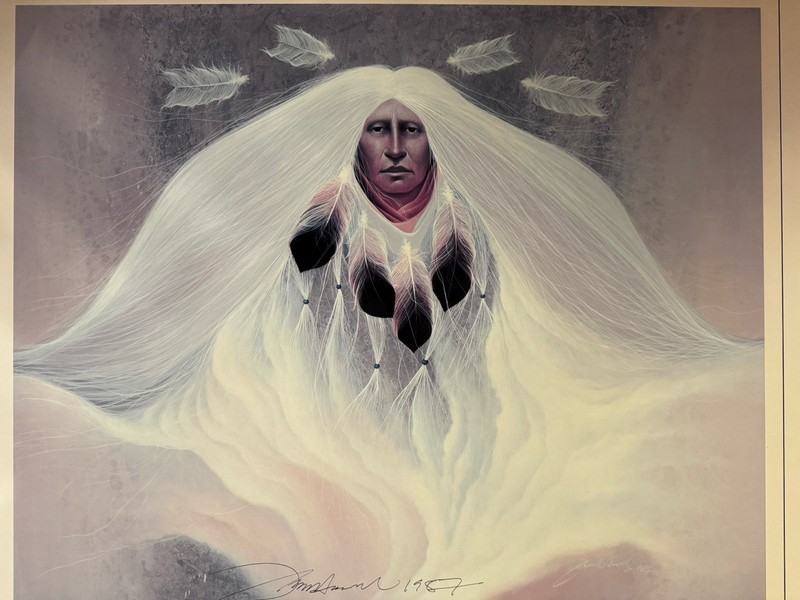 Frank Howell Gallery Print 1987 Hand Signed RIVER GENESIS 22x24 inch Santa Fe NM gallery