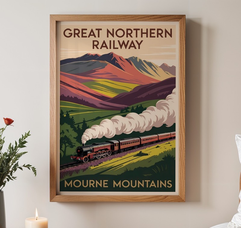 Visit Ireland vintage travel poster prints | Dublin, Cork, Belfast etc gallery