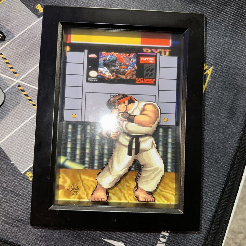 Ryu Street Fighter 2 3D Pop Art Super Nintendo Video Game Decor Artwork Print