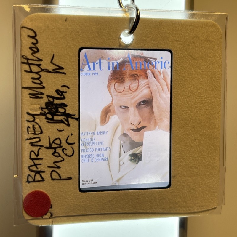 Matthew Barney «Art In America Photo» Contemporary Art 35mm Slide Keychain 358