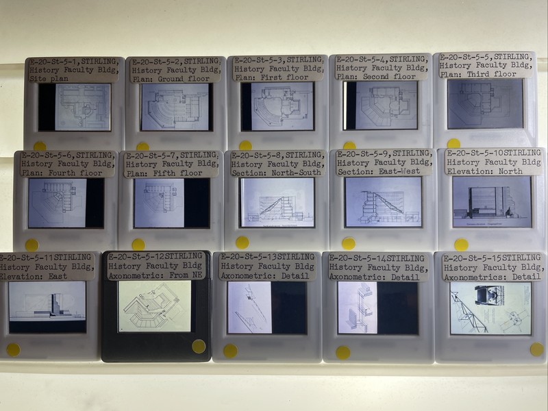 James Stirling Cambridge Faculty Bldg Plans 15 35mm British Architectural Slides