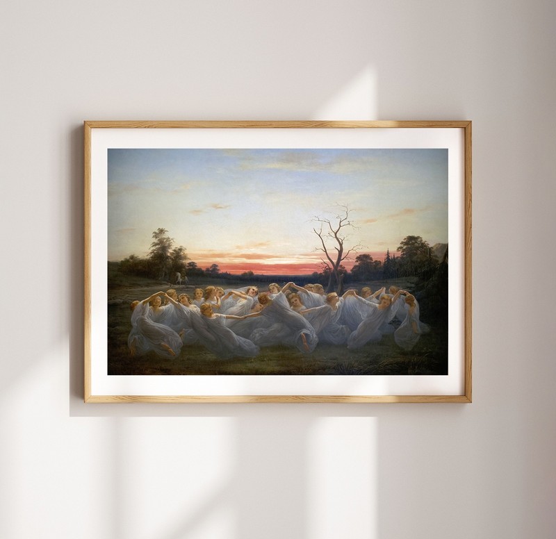Art print Fairies of the Meadow by Nils Blommer giclee poster picture fairy Art gallery